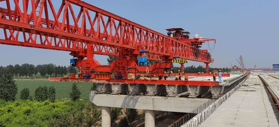 Tipo máquinas do fardo da ereção da ponte de 100T usadas na construção de ponte