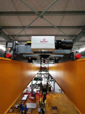Fabricante de guindastes de duas vigas de 20 toneladas/carrinhos de viagem aéreos europeus de duas vigas